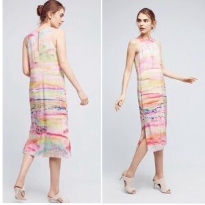 HD in Paris Pastel Watercolor Midi Dress